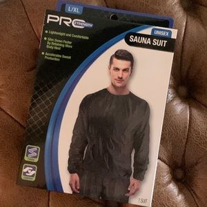 Pro strength sauna body suit 2pc unisex L XL workout diet exercise spa weight